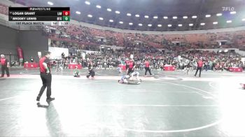 95 lbs 1st Place Match - Logan Grant, LAW vs Brodey Lewis, Maverick Training Center
