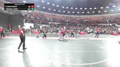 95 lbs 1st Place Match - Logan Grant, LAW vs Brodey Lewis, Maverick Training Center