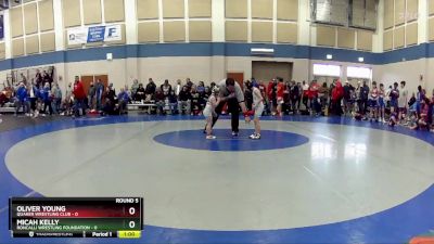 43 lbs Round 5 (10 Team) - Micah Kelly, Roncalli Wrestling Foundation vs Oliver Young, Quaker Wrestling Club