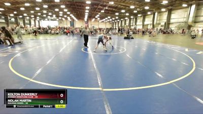 92 lbs Rd# 9- 2:15pm Saturday Final Pool - Nolan Martin, Nauman Green vs Kolton Dunkerly, Ranger Wrestling Club