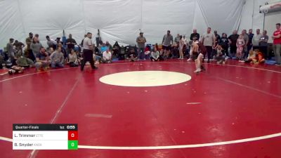 75 lbs Quarterfinal - Logan Trimmer, Etters vs Benjamin Snyder, Knoxville