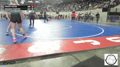 113 lbs Consi Of 16 #1 - Paisley Gilles, Harrah vs Madison Compton, Catoosa Wrestling