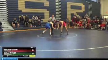 126 lbs Champ Round 1 (16 Team) - Quentin Posch, Arbor View vs Lucas Thaler, Green Valley