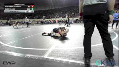 115 lbs Semifinal - Peyton Mcelfresh, Shelton Wrestling Academy vs Cara Prock, Warner Eagles Youth Wrestling