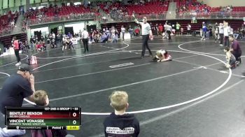 53 lbs 1st Place Match - Vincent Vonasek, Chineeto Trained Wrestling vs Bentley Benson, Neligh-Oakdale