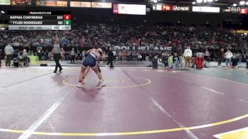 105 lbs Champ. Round 2 - Tyler Rodriguez, Wasatch vs Sophia Contreras, Skyview