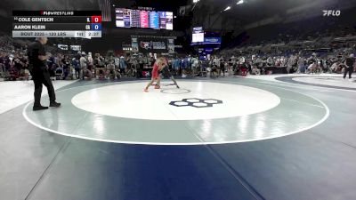 120 lbs Cons. Rd Of 16 - Cole Gentsch, IL vs Aaron Klein, CA