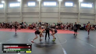 110 lbs Round 1 (8 Team) - Dallas Rosenbarger, Contenders WA Blue vs Madden Goodman, FORGE