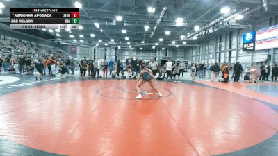 135 lbs Cons. Semis - Zee Nelson, Redmond Wrestling Academy vs Abrionna Apodaca, Scrap Yard Garage Wrestling