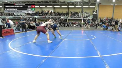 215 lbs Round Of 32 - Cameron Gronholm, East Lyme/Norwich Tech vs Shamus Pease, Medomak Valley