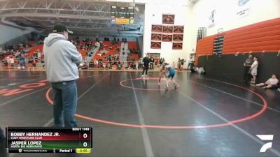 83 lbs Round 4 - Bobby Hernandez Jr., Cody Wrestling Club vs Jasper Lopez, North Big Horn Rams