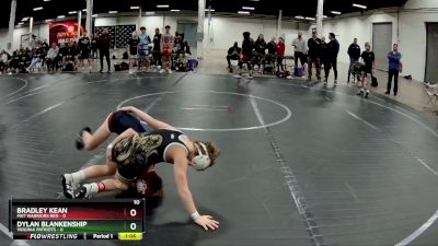 72 lbs Round 2 (4 Team) - Bradley Kean, Mat Warriors Red vs Dylan Blankenship, Virginia Patriots