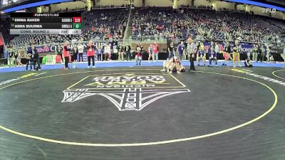 Girls-115 lbs Cons. Round 2 - Meadow Gomez, Bedford Hs Girls vs Isabella Crompton, Frankfort Hs Girls