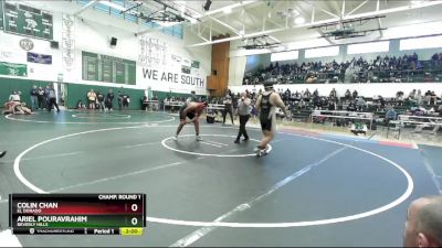 285 lbs Champ. Round 1 - Ariel Pouravrahim, Beverly Hills vs Colin Chan, El Dorado