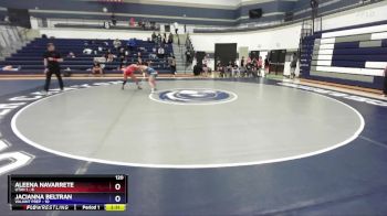 120 lbs Round 2 (4 Team) - Aleena Navarrete, Utah 1 vs Jacianna Beltran, Valiant Prep