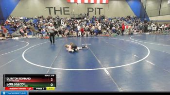 76 lbs Cons. Round 3 - Cade Gillman, Pleasant Grove Jr. High vs Quinton Romano, Team Prestige