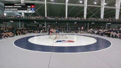 100 lbs McKenzie Astorino, Pennsylvania Blue vs Olivia Munson, California Gold