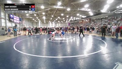 U20 Women - 55 lbs Cons. Round 1 - Abby DiCenzo, FL vs Elliza Brunner, UT