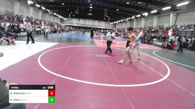 144 lbs Semifinal - Demetri Salarais, Darkhorse WC vs Kyle Davy, Thunder