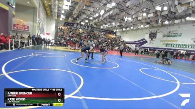 145 Girls Quarterfinal - Kate Wood, San Marcos vs Amber Spencer, Santana