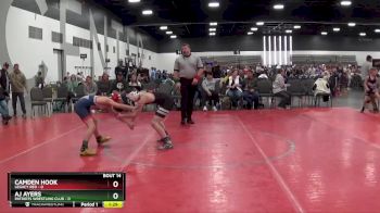 95 lbs Placement Matches (8 Team) - AJ Ayers, Patriots Wrestling Club vs Camden Hook, Legacy Red