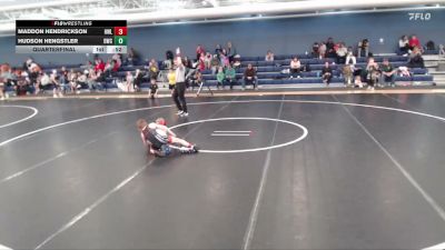 70 lbs Quarterfinal - Maddon Hendrickson, Hawks WC Lincoln vs Hudson Hengstler, Douglas Wrestling Club