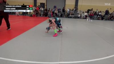 55 lbs Cons. Round 4 - Knox Kafer, Matpac-ND vs Boeden Bullerman, Heartland Wrestling Academy