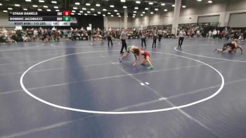 110 lbs Champ. Rd Of 16 - Ethan Daniels, Spartan Mat Club vs Dominic Jacobucci, Ohio