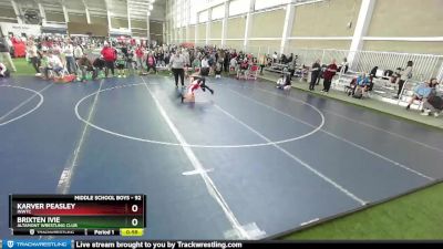 92 lbs Semifinal - Brixten Ivie, Altamont Wrestling Club vs Karver Peasley, INWTC