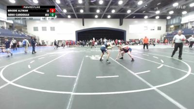 133 lbs Cons. Semi - Geno Cardenas, Missouri Baptist University vs Brodie Altman, Liberty U