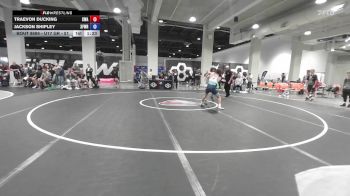 U17 GR - 51 lbs Cons. Round 3 - Traevon Ducking, Contenders Wrestling Academy vs Jackson Shipley, 3F Wrestling