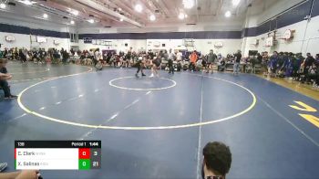 138 lbs Finals (2 Team) - Cohen Clark, West Valley (Spokane) vs Xavier Salinas, Richland