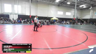 150 lbs 1st Place Match - Jacob Bell, Inland Elite vs Evan Orozco, Murrieta Mesa