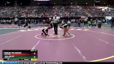 114 lbs Champ. Round 1 - Shelby Velasquez, Blackfoot vs Teya Ielati, McQueen