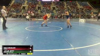 170 lbs Champ. Round 1 - Jaylee Jetty, Bismarck Century vs Ava Carlblom, Lisbon