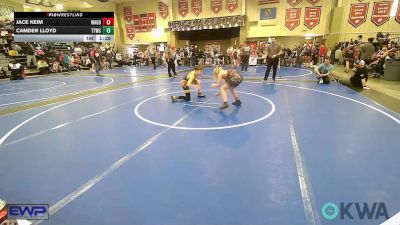 90 lbs Quarterfinal - Jace Keim, Wagoner Takedown Club vs Camden Lloyd, Team Tulsa Wrestling Club