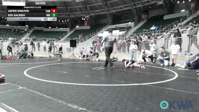 55 lbs Rr Rnd 2 - Aspen Shelton, Team Tulsa Girls vs Eva Galindo, NW Girls