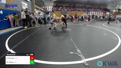 58-61 lbs Round Of 16 - Knox Gunter, Blanchard Wrestling Club vs Michael Petro, Cowboy Wrestling Club