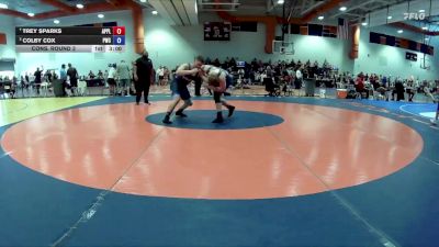 215 lbs Cons. Round 3 - Trey Sparks, New River WC vs Colby Cox, PWC