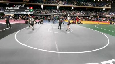 5A 132 lbs Quarterfinal - Ethan Gonzales, Edinburg Vela vs Rylan Jones, Canyon Randall