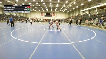184 lbs 5th Place Match - Paul Barrett, Merchant Marine vs Matthew Klein, Rensselaer Polytechnic Institute