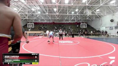 184 lbs Champ. Round 2 - Jesse Cardona, Victor Valley College vs Tasman Cassell, Moorpark CCC