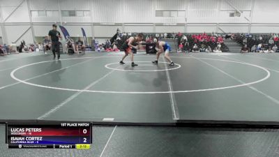 132 lbs Placement Matches (16 Team) - Lucas Peters, Wisconsin vs Isaiah Cortez, California Blue