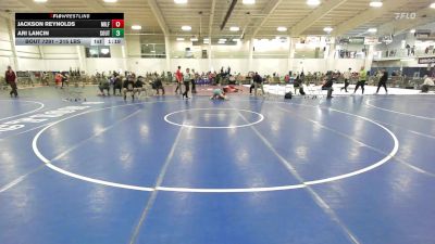 215 lbs Round Of 16 - Jackson Reynolds, Milford vs Ari Lancin, Southside WC