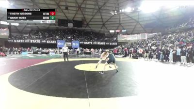 Boys 4A 138 lbs Quarterfinal - Grant Rose, Rogers (Puyallup) vs Tristin Gibbons, Bethel