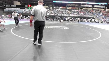 100 lbs Cons. Round 3 - Abrianna Everson, Kansas City-Piper HS vs Chloe Steele, Emporia HS