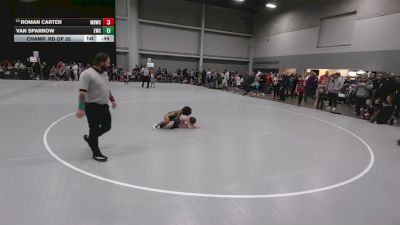 63 lbs Champ. Rd Of 32 - Van Sparrow, Elevate Wrestling Club vs Roman Carter, Mat Demon Wrestling Club