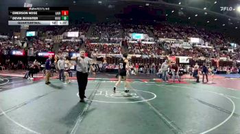 A - 126 lbs Quarterfinal - Devin Rossiter, Butte Central vs Emerson Nose, Laurel