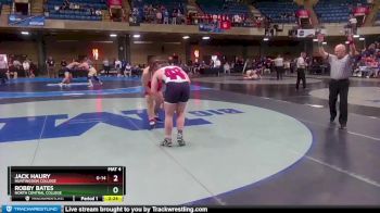 285 lbs Cons. Round 3 - Robby Bates, North Central College vs Jack Haury, Huntingdon College