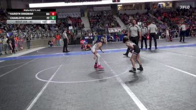 60 lbs Quarterfinal - Charlotte Hurt, Pittsburg vs Karsyn Dingman, Maize